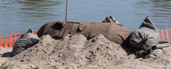 Extreme drought in Italy reveals hidden bomb submerged in river since WWII