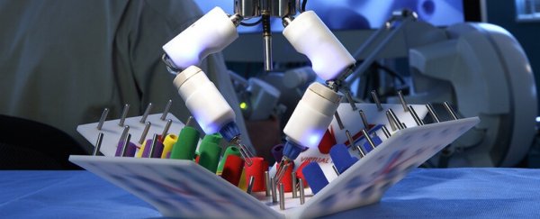 An experimental surgical robot is headed to the International Space Station