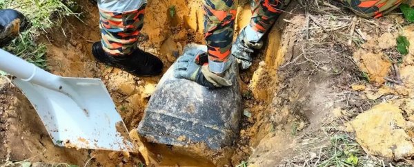 Pieces of charred wreckage scattered across Southeast Asia likely from Chinese rocket