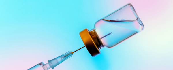 Syringe in vial