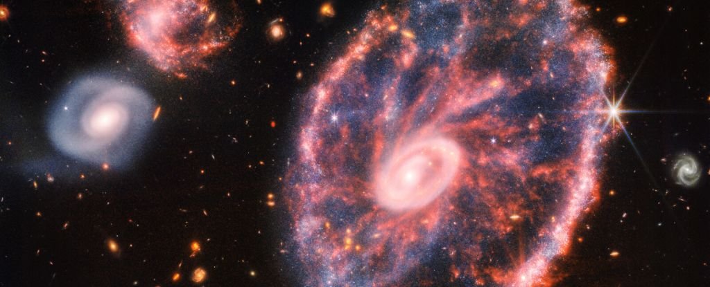 Stunning New James Webb Image Reveals The Cartwheel Galaxy in Vivid Detail