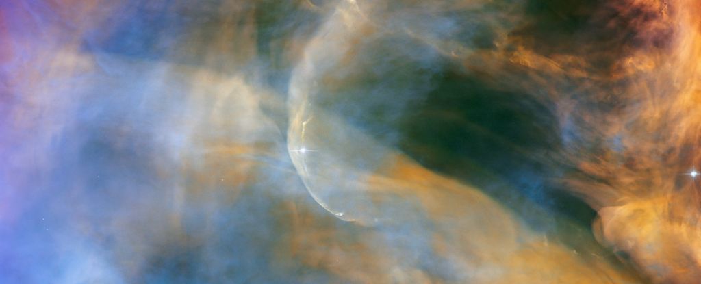 Prim-planul lui Hubble asupra Nebuloasei Orion arată ca o scenă de vis suprarealist: ScienceAlert