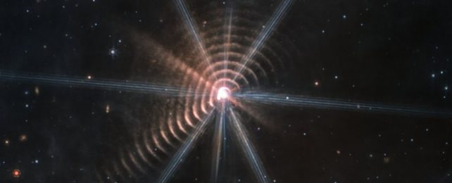 James Webb Space Telescope image of the binary star WR 140