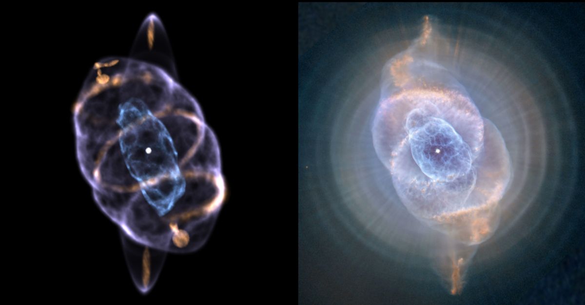 A Stunning New 3D Model of The Cat's Eye Nebula May Help Us Solve Its