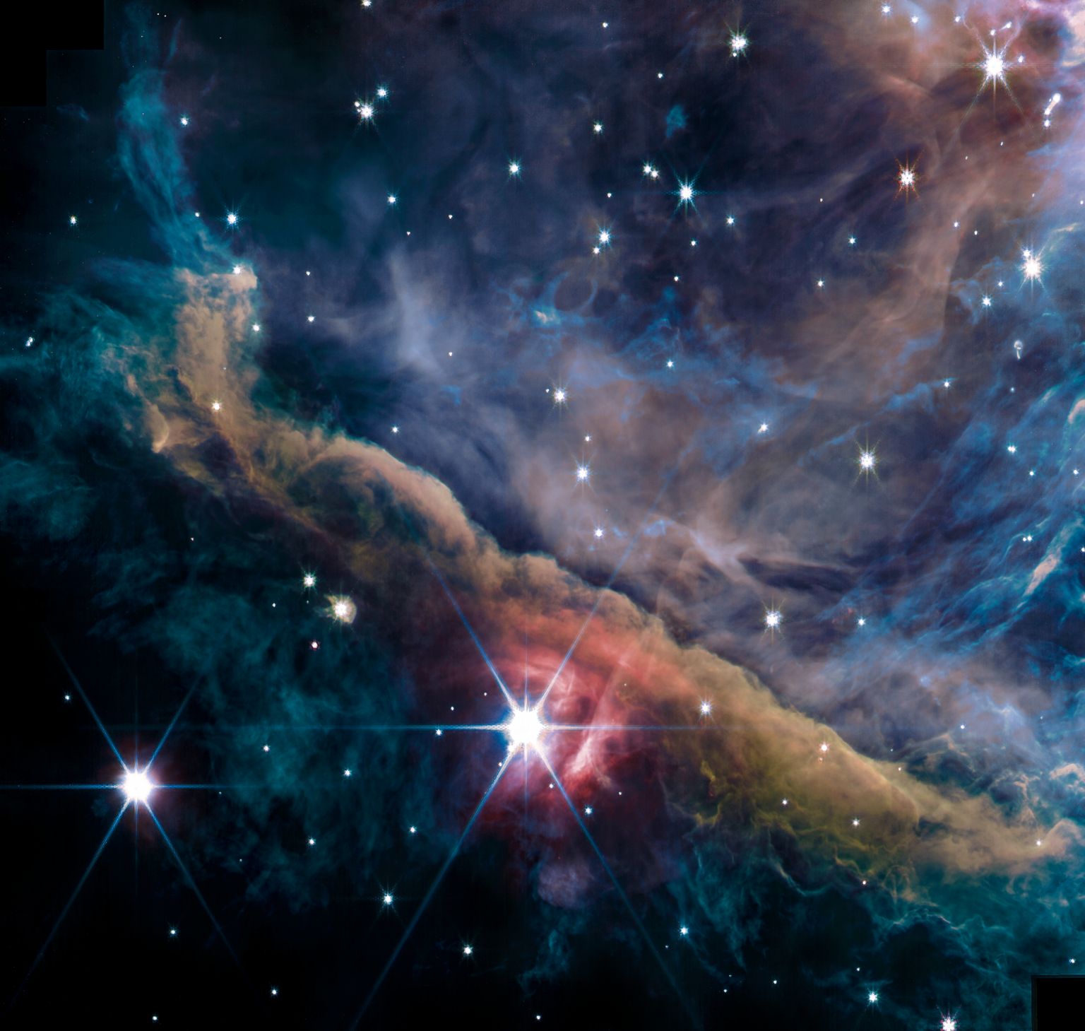 the full jwst image of the heart of the orion nebula