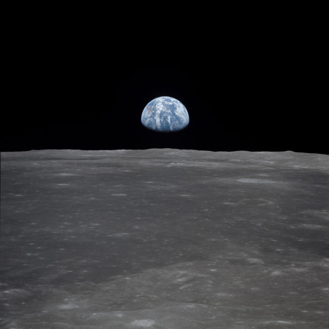 Earth seen from Moon