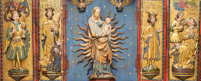 Chapel altar sculpture