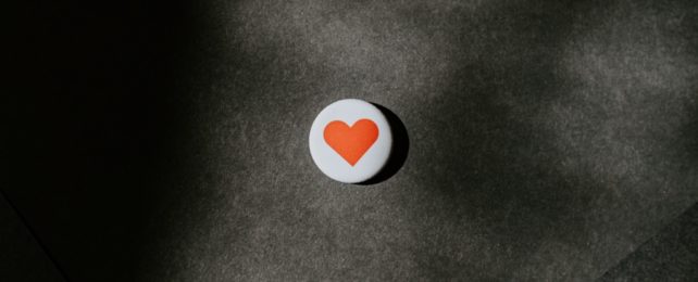 Heart Badge On Ground