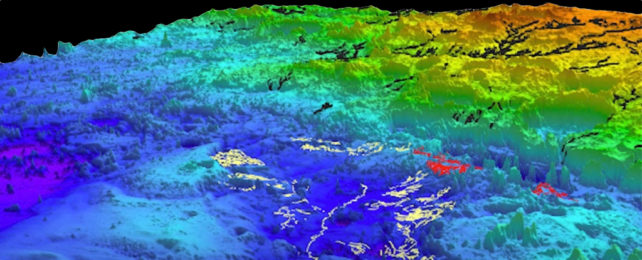 Surface Ocean On Mars