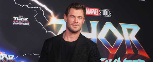 Chris Hemsworth at the Thor: Love and Thunder premiere in Sydney, Australia.