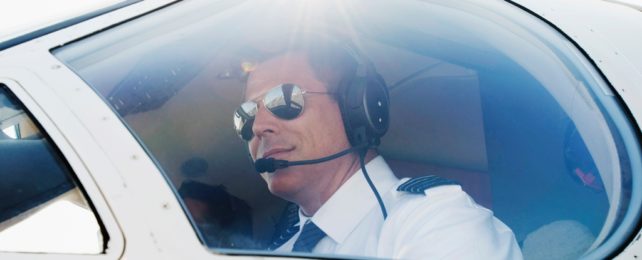 Pilot In Cockpit