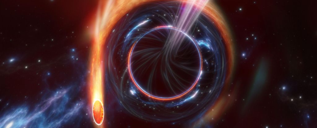 Astronomers See a Star's Final Scream Into a Black Hole Halfway Across The Universe : ScienceAlert Astronomers See a Star's Final Scream Into a Black Hole Halfway Across The Universe : ScienceAlert