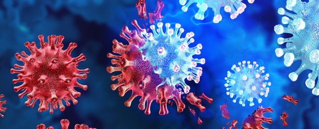 Mutating virus graphic