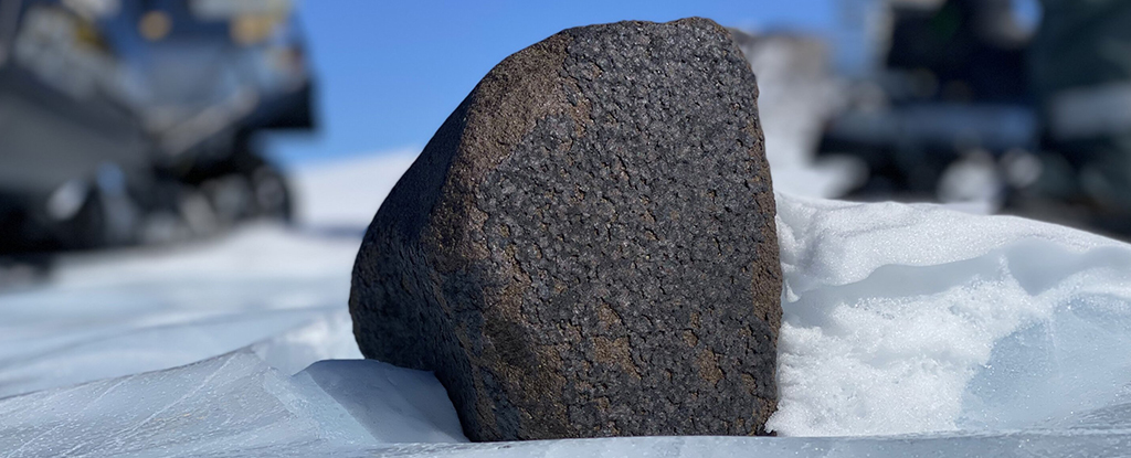 Monsterlijke ruimtesteen op Antarctica is een van de grootste gevonden in 100 jaar: ScienceAlert