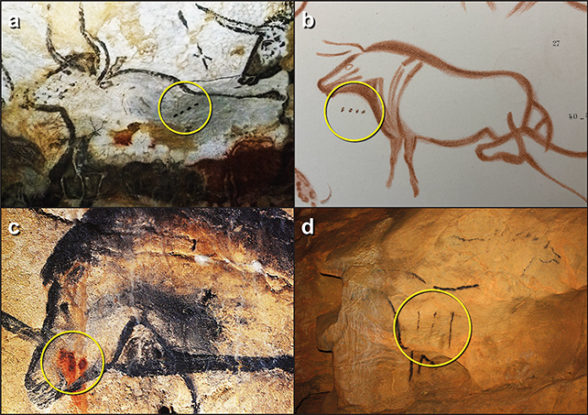 Marcas en las pinturas rupestres