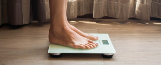 Feet On Scales In Room