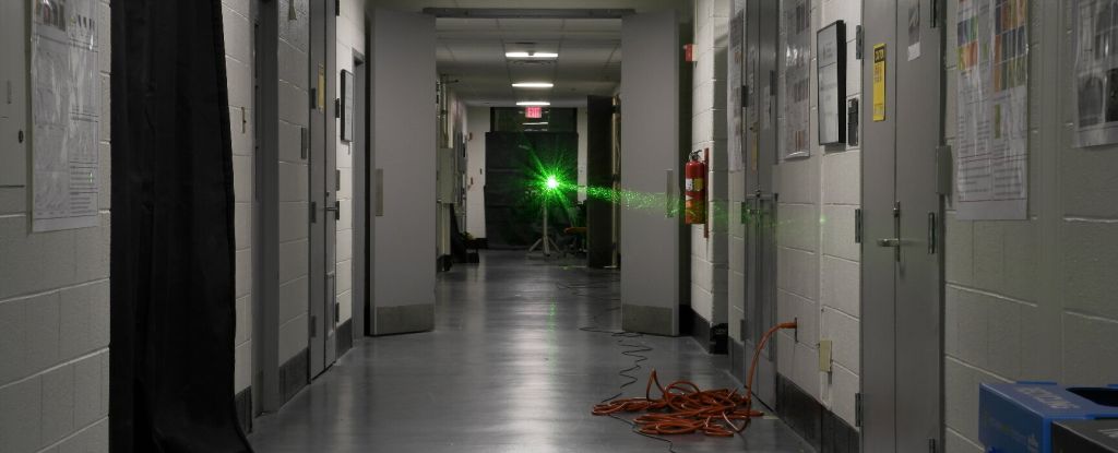 Physicists break the record for firing lasers in their university lane: ScienceAlert