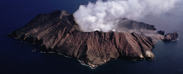 Smoking volcano