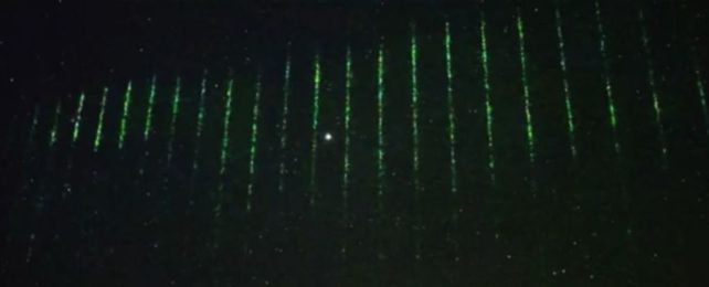Ominous Green Lasers Shot Over Hawaii Didn't Come From NASA Satellite After All