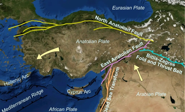 Map Of Earthquake Region