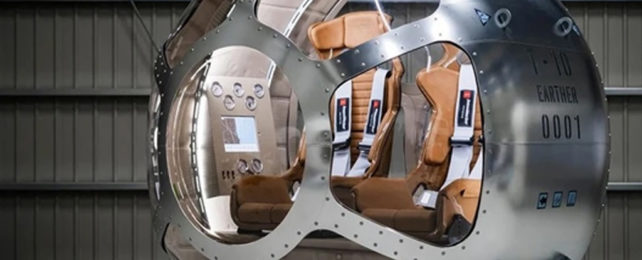 Looking into Iwaya Giken space tourist capsule