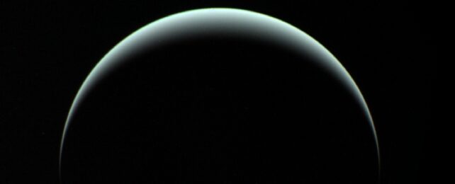 Uranus in partial shadow