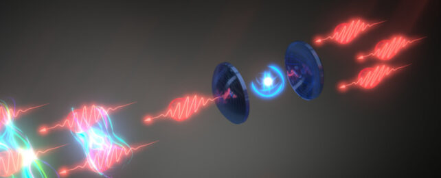 Photons firing at a quantum dot