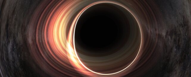 Black Hole Illustration In Space