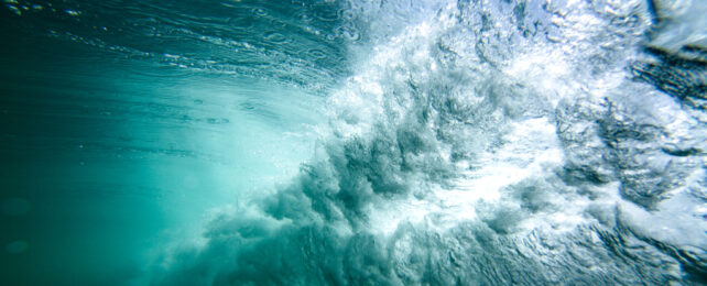 Underwater waves.