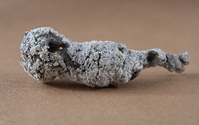 Fulgurite rock