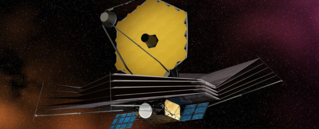 artist's impression of the JWST