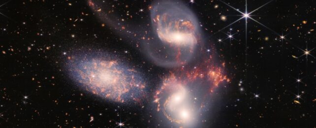 An image of the galaxy group “Stephan’s Quintet”.