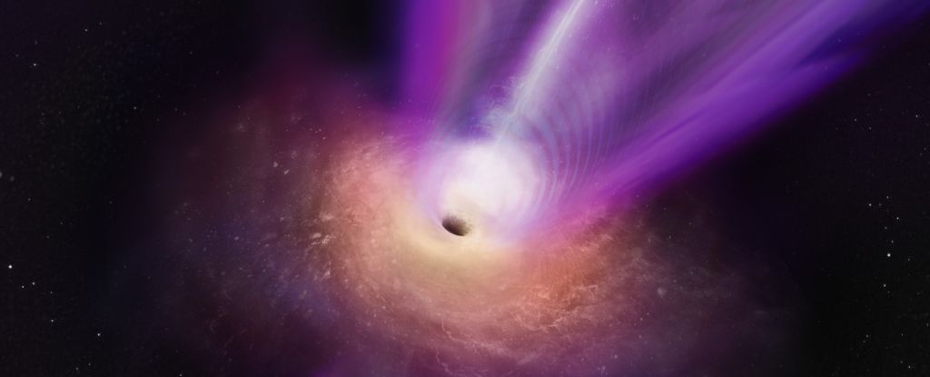 Photo of Wissenschaftler nehmen das erste Bild des Düsenstrahls vom Rand eines Schwarzen Lochs auf: ScienceAlert