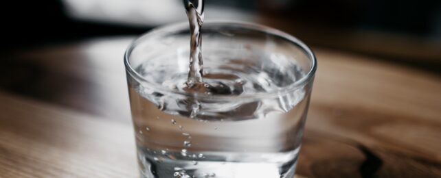 Glass Of Water On Bench