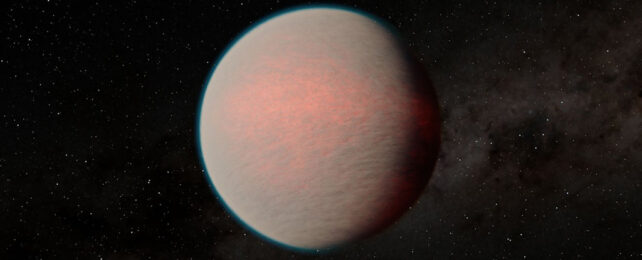 An artist's illustration of the 'mini-Neptune' GJ 1214 b.