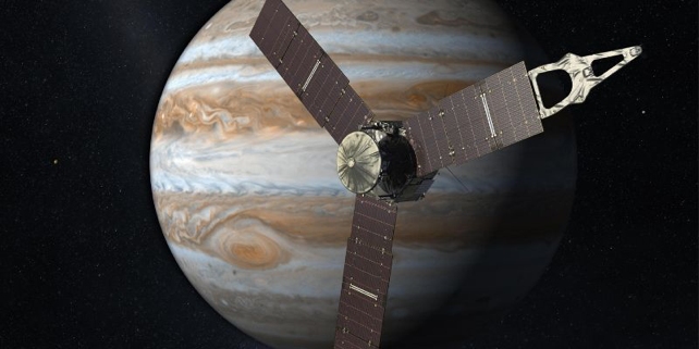Juno-sonde in de ruimte