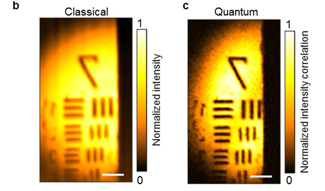 Quantum microscopy resolution