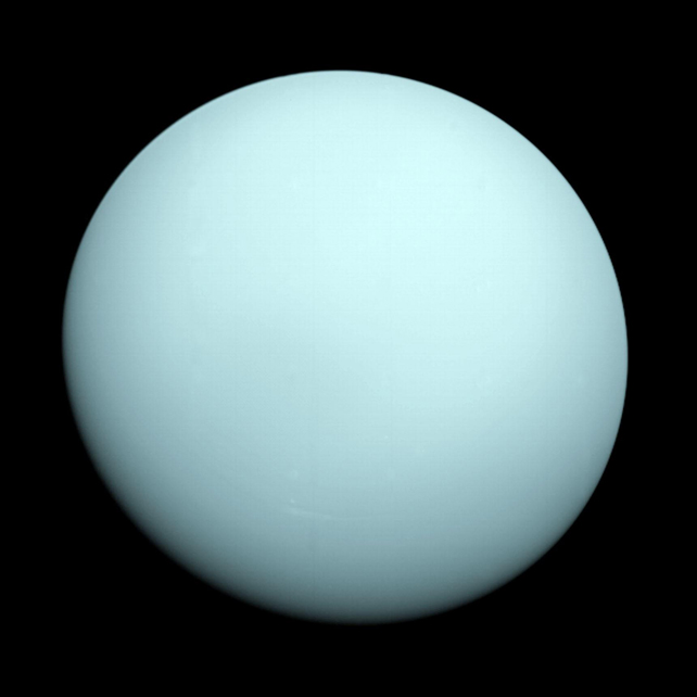 Uranus as photographed in 1986.