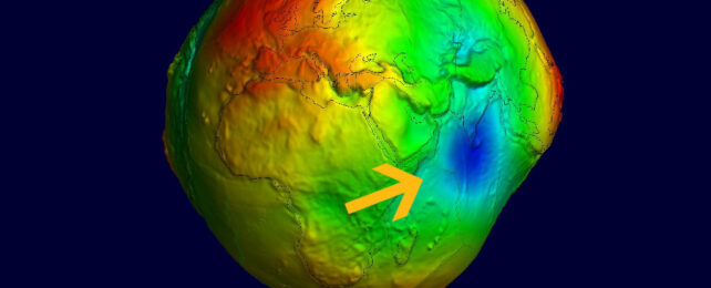 Gravity hole in the Indian Ocean