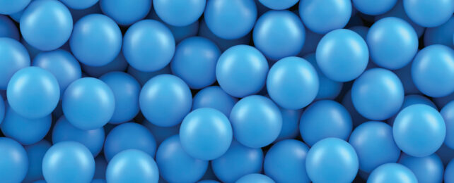 Lots of blue spheres.
