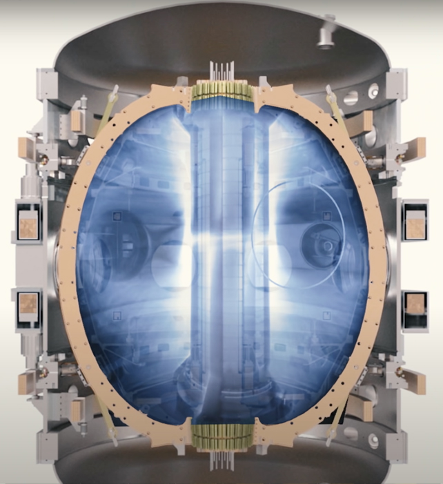 diagram of plasma in a spherical tokamak