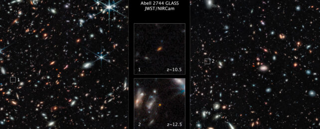 deep star field image of multiple galaxies