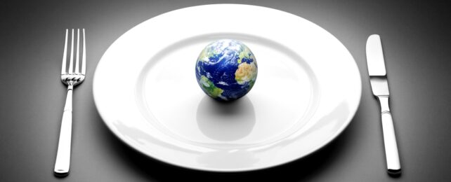 Planet Earth On A Plate