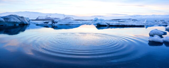 Water Near Ice Landscape