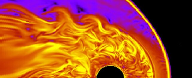 Giant Swirling Plasma Waves Detected at The Edge of Jupiter's Magnetosphere