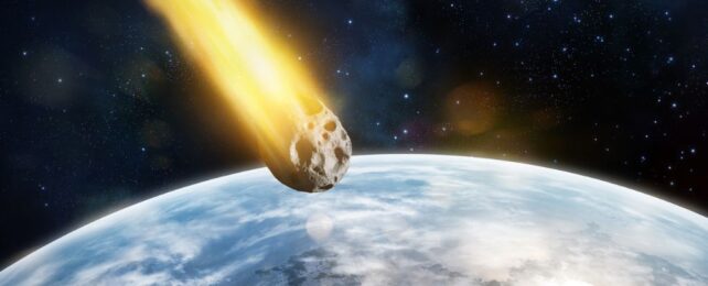 An asteroid heading for Earth