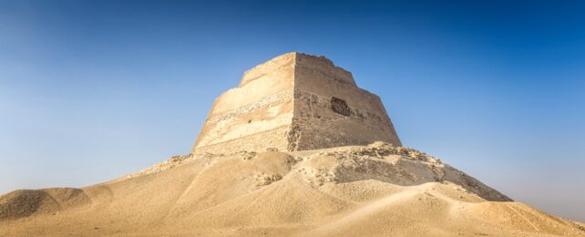 Collapsed Pyramid In Desert