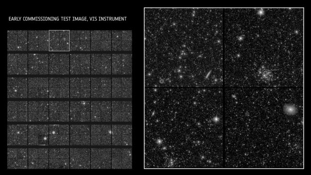 Test image showing a large portion of space and then a zoomed in portion