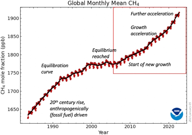 Global Monthly Mean CH4