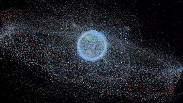 map of orbiting junk